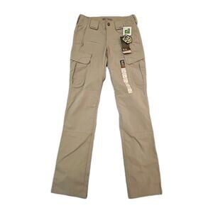 5.11 Tactical Series Flex-tac STRYKE Pants Ripstop Tan Women's Size 0 EMS LEO